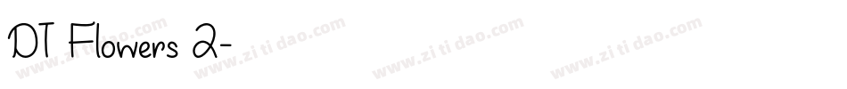 DT Flowers 2字体转换
